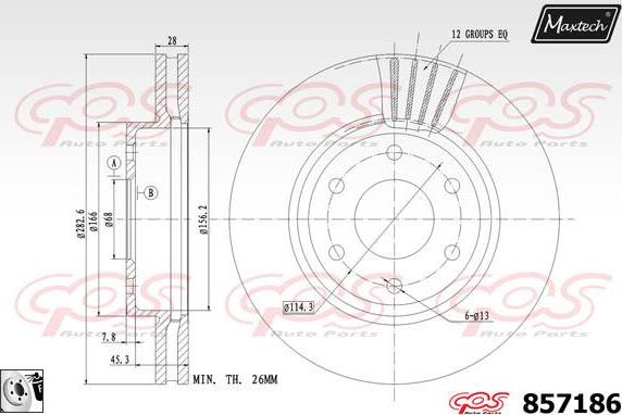 Maxtech 70160032 - Kit manicotti di guida, Pinza freno autozon.pro