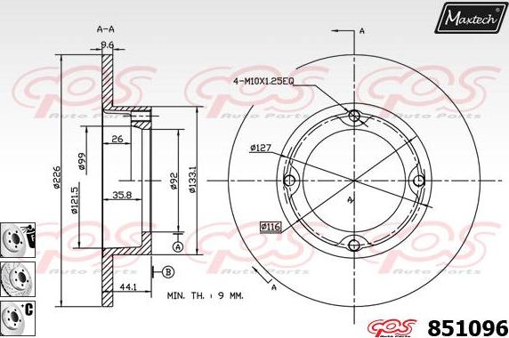 Maxtech 70160079 - Kit manicotti di guida, Pinza freno autozon.pro