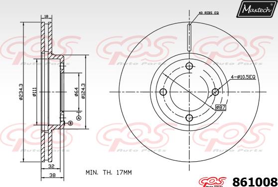 Maxtech 70160072 - Kit manicotti di guida, Pinza freno autozon.pro