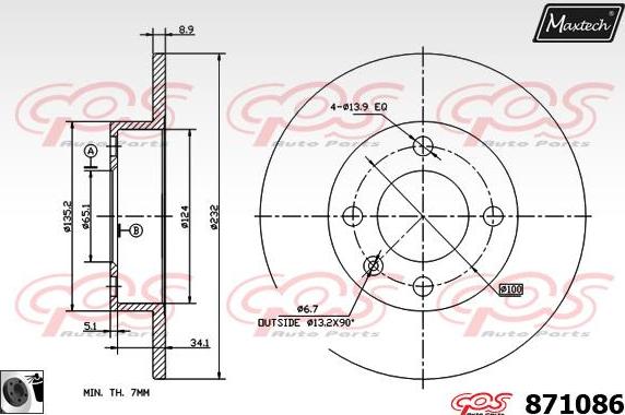 Maxtech 70160143 - Kit manicotti di guida, Pinza freno autozon.pro