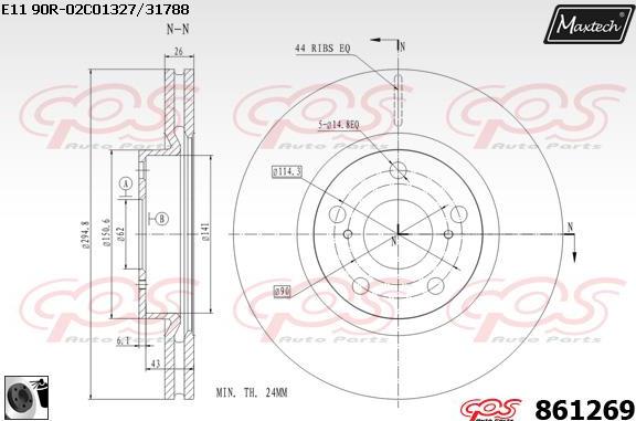 Maxtech 70160114 - Kit manicotti di guida, Pinza freno autozon.pro