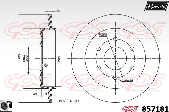 Maxtech 70160110 - Kit manicotti di guida, Pinza freno autozon.pro