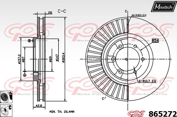 Maxtech 70160117 - Kit manicotti di guida, Pinza freno autozon.pro