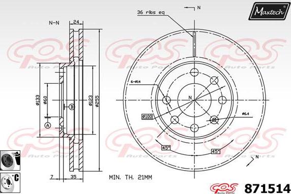 Maxtech 70160126 - Kit manicotti di guida, Pinza freno autozon.pro