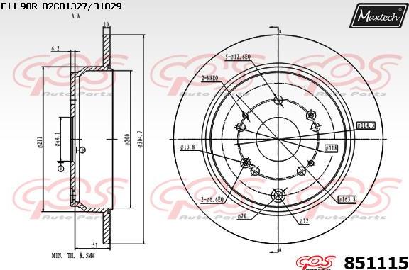 Maxtech 70160127 - Kit manicotti di guida, Pinza freno autozon.pro