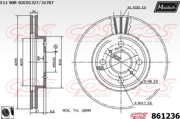 Maxtech 70160172 - Kit manicotti di guida, Pinza freno autozon.pro