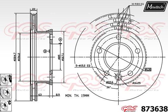 Maxtech 70200320 - Kit riparazione, Pinza freno autozon.pro