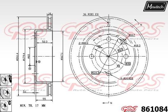 Maxtech 72930010 - Pistone, Pinza freno autozon.pro