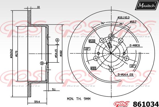 Maxtech 70180422 - Guarnizione, Pistoncino pinza freno autozon.pro