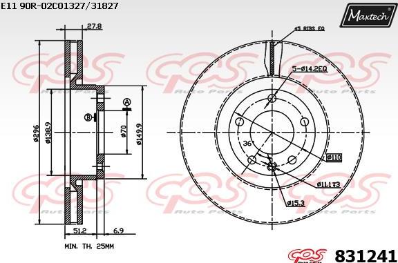 Maxtech 70180045 - Guarnizione, Pistoncino pinza freno autozon.pro