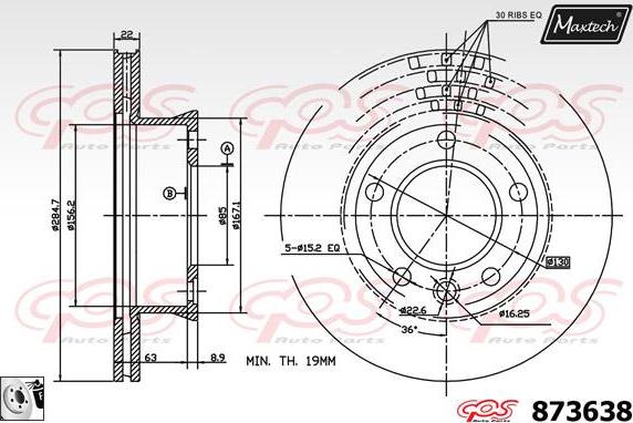 Maxtech 70180007 - Guarnizione, Pistoncino pinza freno autozon.pro