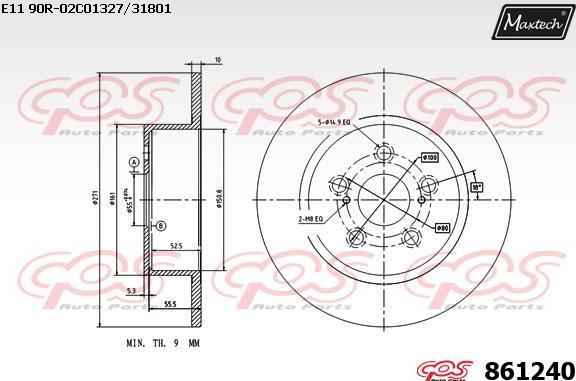 Maxtech 70180084 - Guarnizione, Pistoncino pinza freno autozon.pro