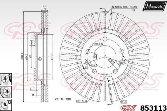 Maxtech 70180036 - Guarnizione, Pistoncino pinza freno autozon.pro