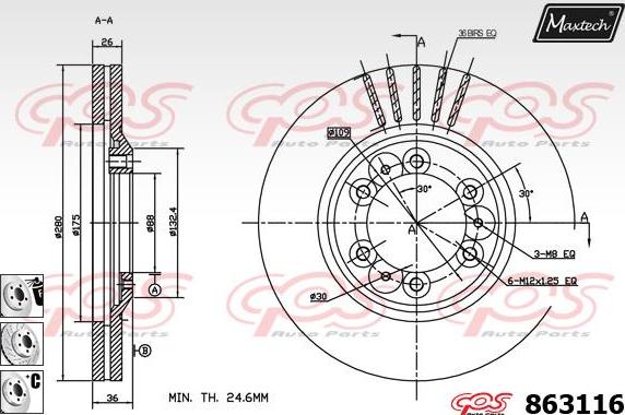 Maxtech 72963005 - Pistone, Pinza freno autozon.pro