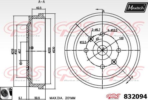 Maxtech 70180163 - Guarnizione, Pistoncino pinza freno autozon.pro