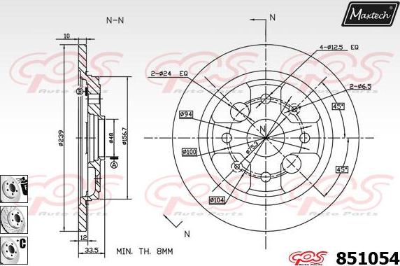 Maxtech 871163 - Discofreno autozon.pro