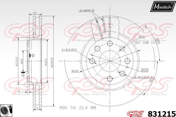 Maxtech 70180345 - Guarnizione, Pistoncino pinza freno autozon.pro