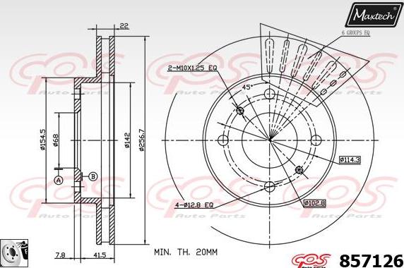 Maxtech 70180363 - Guarnizione, Pistoncino pinza freno autozon.pro