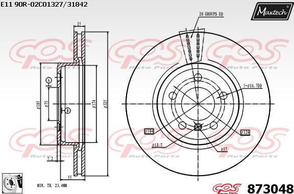 Maxtech 70180301 - Guarnizione, Pistoncino pinza freno autozon.pro