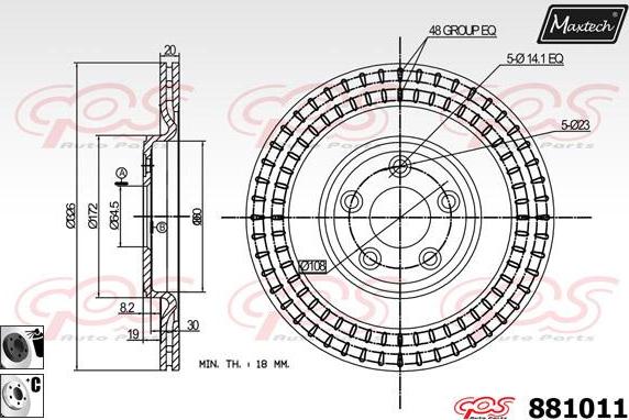 Maxtech 70180310 - Guarnizione, Pistoncino pinza freno autozon.pro