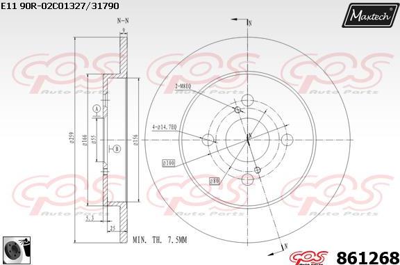 Maxtech 70180311 - Guarnizione, Pistoncino pinza freno autozon.pro