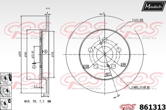 Maxtech 70180389 - Guarnizione, Pistoncino pinza freno autozon.pro