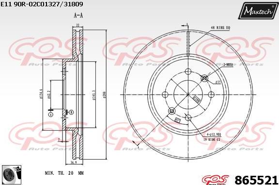 Maxtech 70180291 - Guarnizione, Pistoncino pinza freno autozon.pro