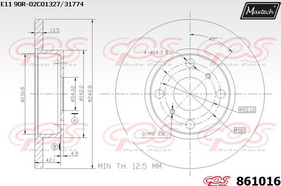 Maxtech 70180250 - Guarnizione, Pistoncino pinza freno autozon.pro