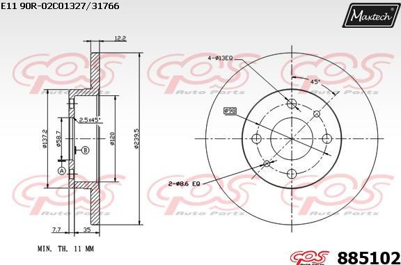 Maxtech 70200491 - Kit riparazione, Pinza freno autozon.pro