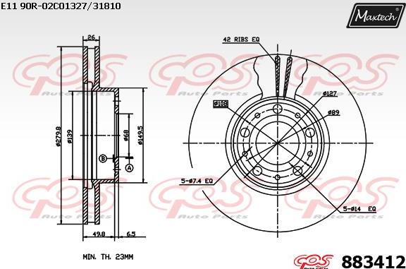 Maxtech 70200459 - Kit riparazione, Pinza freno autozon.pro