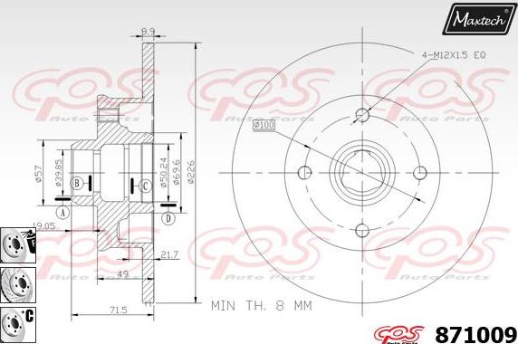 Maxtech 70200733 - Kit riparazione, Pinza freno autozon.pro