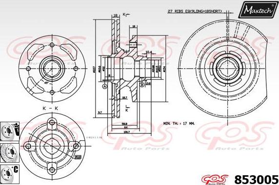 Maxtech 70200549 - Kit riparazione, Pinza freno autozon.pro