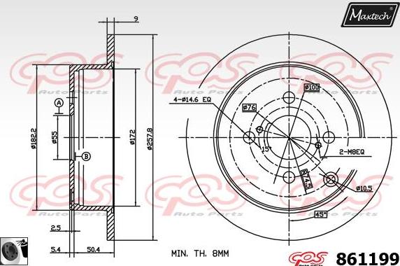 Maxtech 70200556 - Kit riparazione, Pinza freno autozon.pro