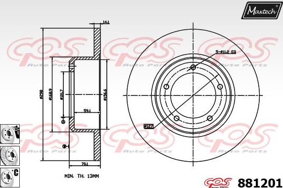 Maxtech 70200524 - Kit riparazione, Pinza freno autozon.pro