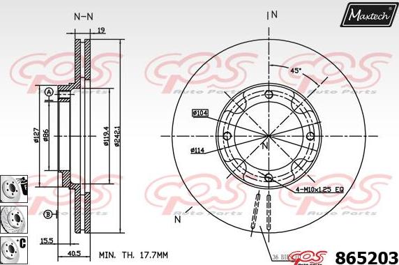 Maxtech 861020 - Discofreno autozon.pro