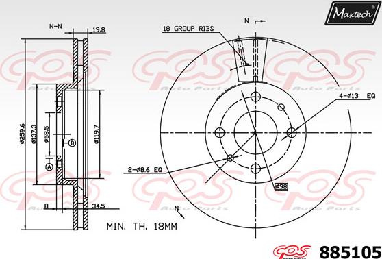 Maxtech 70200576 - Kit riparazione, Pinza freno autozon.pro