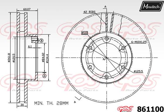 Maxtech 70200651 - Kit riparazione, Pinza freno autozon.pro