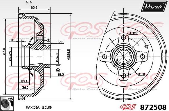 Maxtech 70200664 - Kit riparazione, Pinza freno autozon.pro