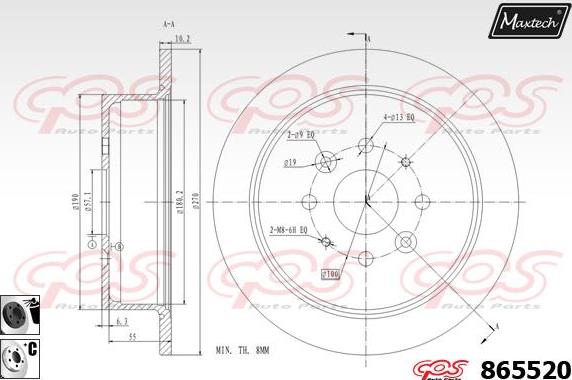 Maxtech 70200631 - Kit riparazione, Pinza freno autozon.pro