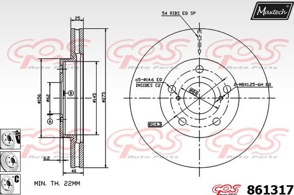 Maxtech 70200097 - Kit riparazione, Pinza freno autozon.pro