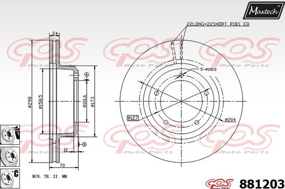 Maxtech 70200503 - Kit riparazione, Pinza freno autozon.pro