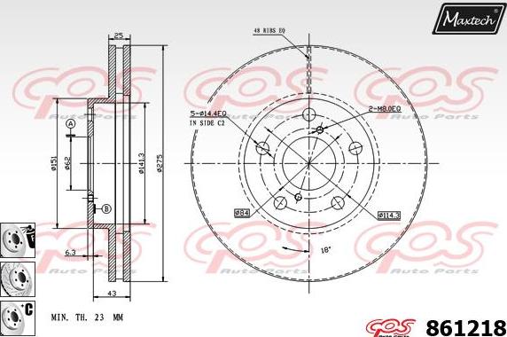 Maxtech 70200085 - Kit riparazione, Pinza freno autozon.pro