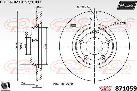 Maxtech 70200034 - Kit riparazione, Pinza freno autozon.pro