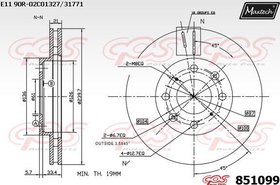 Maxtech 70200020 - Kit riparazione, Pinza freno autozon.pro