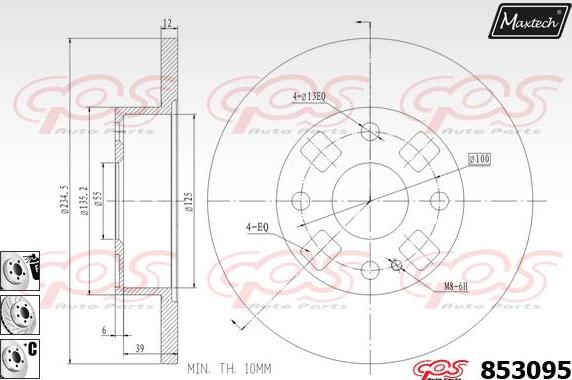 Maxtech 70200149 - Kit riparazione, Pinza freno autozon.pro