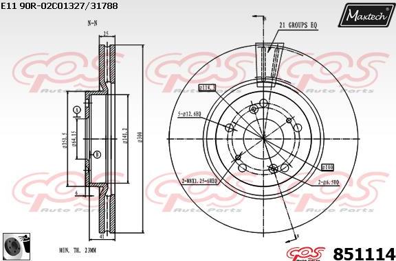 Maxtech 70200145 - Kit riparazione, Pinza freno autozon.pro