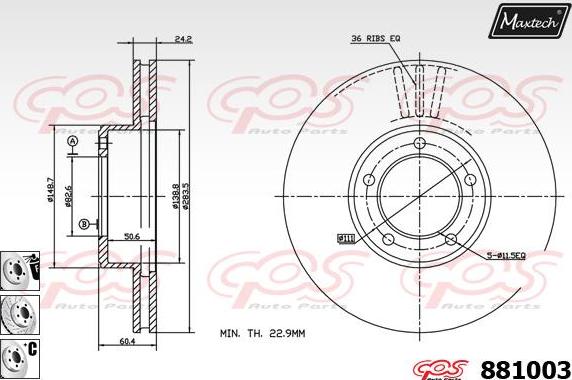 Maxtech 70200156 - Kit riparazione, Pinza freno autozon.pro