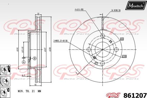 Maxtech 70200152 - Kit riparazione, Pinza freno autozon.pro