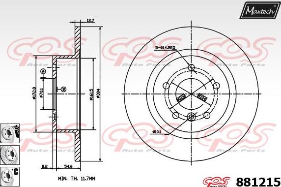 Maxtech 70200157 - Kit riparazione, Pinza freno autozon.pro