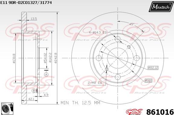 Maxtech 70200103 - Kit riparazione, Pinza freno autozon.pro